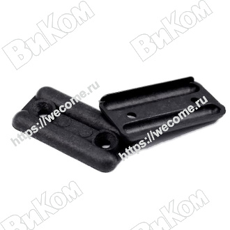 Оптом купить Подпятник  пластик черный В1 (10000*) в мебельная фурнитура оптом и в розницу ВиКом.