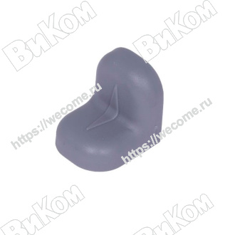 Оптом купить Уголок крепежный с пластик крышкой металлик (13) малый в мебельная фурнитура оптом и в розницу ВиКом.