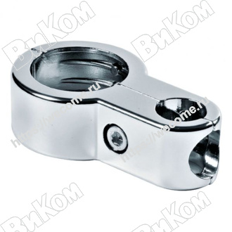 Оптом купить Держатель R-42 переходник трубы 25/50, хром (50*) в мебельная фурнитура оптом и в розницу ВиКом.