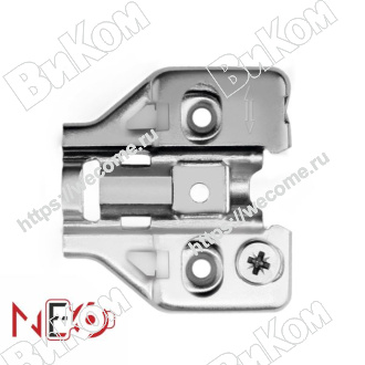 Оптом купить Планка с эксцентриковой регулировкой для петель NEO. H5010 (200*) в мебельная фурнитура оптом и в розницу ВиКом.