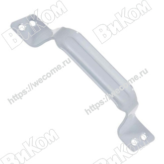 Оптом купить Ручка-скоба РС-80-2 полимер белый (100*) в мебельная фурнитура оптом и в розницу ВиКом.