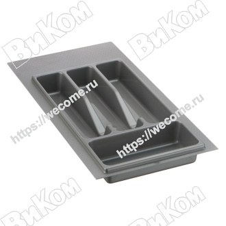 Оптом купить Лоток для столовых приборов, 30, серый (50*) в мебельная фурнитура оптом и в розницу ВиКом.