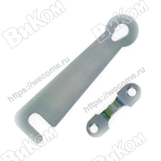 Оптом купить Крючок дверной, цинк (300*) Н в мебельная фурнитура оптом и в розницу ВиКом.