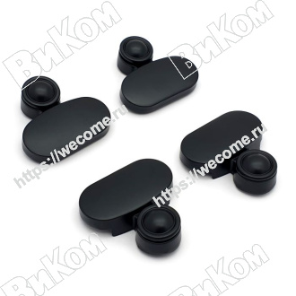 Оптом купить Зеркалодержатель 159 черный (12*,120*) в мебельная фурнитура оптом и в розницу ВиКом.