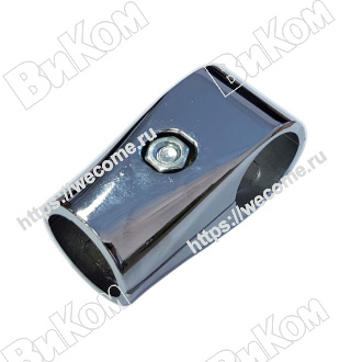 Оптом купить Держатель трубы 32 мм однотрубный замыкающий R-42 хром 32мм !!! (100*) в мебельная фурнитура оптом и в розницу ВиКом.