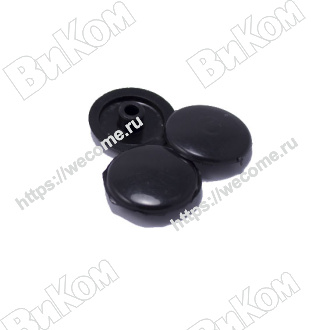 Оптом купить Заглушка к конфирмату №22 Черный (1000*) в мебельная фурнитура оптом и в розницу ВиКом.