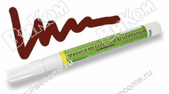 Оптом купить Маркер вентильный, цвет махагон в мебельная фурнитура оптом и в розницу ВиКом.