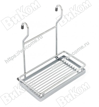 Оптом купить Полка одинарная mini 220*143*258 хром в мебельная фурнитура оптом и в розницу ВиКом.