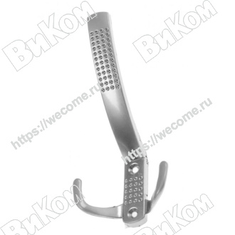 Оптом купить Крючок вешалка №11 хром (30*) в мебельная фурнитура оптом и в розницу ВиКом.