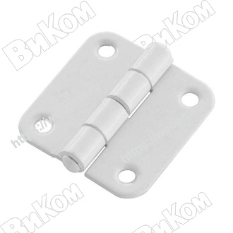 Оптом купить Петля накладная ПН5-40, полимер белая (300*) Н в мебельная фурнитура оптом и в розницу ВиКом.