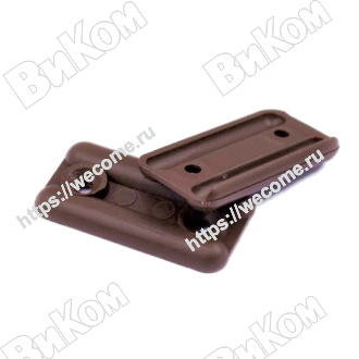 Оптом купить Подпятник  пластик коричневый (№8) (1000*) в мебельная фурнитура оптом и в розницу ВиКом.