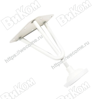 Оптом купить Опора лофт H-100, белая в мебельная фурнитура оптом и в розницу ВиКом.