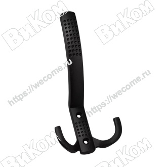 Оптом купить Крючок вешалка №11 черный (30*) в мебельная фурнитура оптом и в розницу ВиКом.