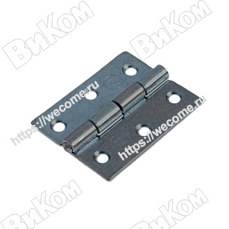 Оптом купить Петля карточная 50х40, без покрытия (300*) в мебельная фурнитура оптом и в розницу ВиКом.