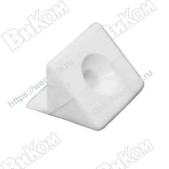 Оптом купить Уголок крепления задней стенки снежно-белый (23) в мебельная фурнитура оптом и в розницу ВиКом.