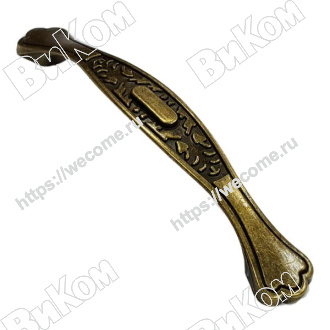 Оптом купить Ручка скоба К8010-96 атничная бронза (100*) (Под заказ) в мебельная фурнитура оптом и в розницу ВиКом.