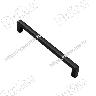 Оптом купить Ручка скоба ТЕРРА, 160 мм, черный матовый в мебельная фурнитура оптом и в розницу ВиКом.