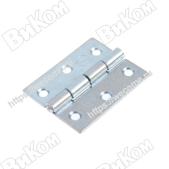 Оптом купить Петля карточная 50х40, цинк (300*) в мебельная фурнитура оптом и в розницу ВиКом.