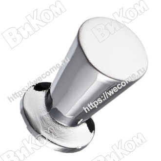 Оптом купить Ручка кнопка К-1010 хром, KERRON (150*) в мебельная фурнитура оптом и в розницу ВиКом.