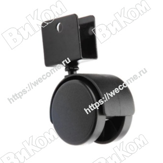 Оптом купить Опора колесная (мебельное колесо) 50 мм с U-образным креплением 16 мм (4, 200*) в мебельная фурнитура оптом и в розницу ВиКом.