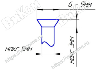 Оптом купить Заглушка к саморезу с крышкой, Серый (100,1000*) в мебельная фурнитура оптом и в розницу ВиКом.