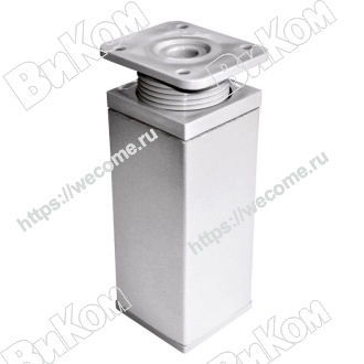 Оптом купить Опора регулируемая ОРК 150-К хром матовый (70*) в мебельная фурнитура оптом и в розницу ВиКом.