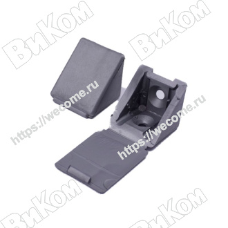 Оптом купить Уголок таккер 17 Серебро (100*) в мебельная фурнитура оптом и в розницу ВиКом.