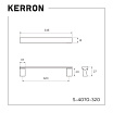 Оптом купить Ручка скоба S-4070-320 OX оксидированный алюминий 320 мм KERRON (30, 150*) в мебельная фурнитура оптом и в розницу ВиКом.