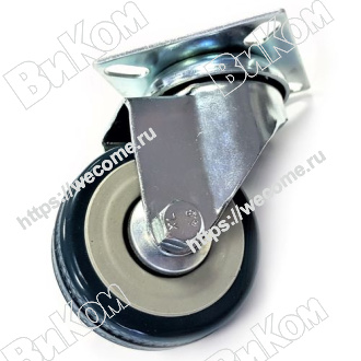 Оптом купить Опора колесная (мебельное колесо) 50 мм, Н=70 подшипниковая с пятой (120*) в мебельная фурнитура оптом и в розницу ВиКом.