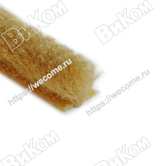 Оптом купить Щетка самокл. (золото) 7х6мм моноколор 4Р в мебельная фурнитура оптом и в розницу ВиКом.