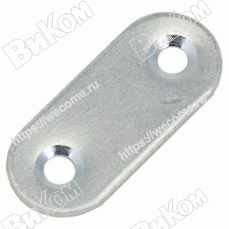 Оптом купить Пластина крепежная ПК-40, цинк (1000*) в мебельная фурнитура оптом и в розницу ВиКом.