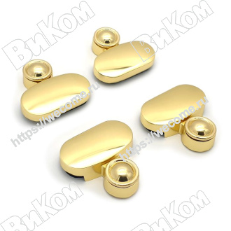 Оптом купить Зеркалодержатель 159 золото (12*,120*) в мебельная фурнитура оптом и в розницу ВиКом.