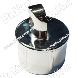 Оптом купить Держатель поручня 50 мм торцевой для стойки, хром, Z-034-50 (Под заказ) в мебельная фурнитура оптом и в розницу ВиКом.