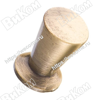 Оптом купить Ручка кнопка К-1010 ВА античная бронза. KERRON (150*) в мебельная фурнитура оптом и в розницу ВиКом.