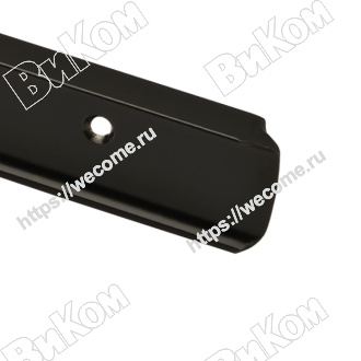 Оптом купить Планка соединительная (угловая) черная,  28мм в мебельная фурнитура оптом и в розницу ВиКом.