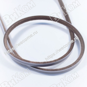 Оптом купить Щетка самокл. коричневая 7х6мм моноколор 4Р (275*) в мебельная фурнитура оптом и в розницу ВиКом.