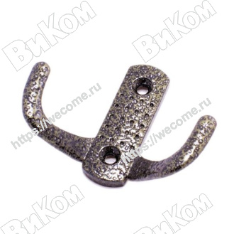 Оптом купить Крючок вешалка №10, АБ (100*) в мебельная фурнитура оптом и в розницу ВиКом.