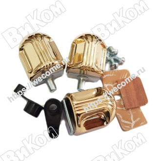 Оптом купить Стеклодержатель золото (100*) Иж в мебельная фурнитура оптом и в розницу ВиКом.