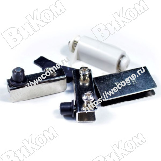 Оптом купить Стеклодержатель хром, 1 дверь, автомат защелка (200*) в мебельная фурнитура оптом и в розницу ВиКом.