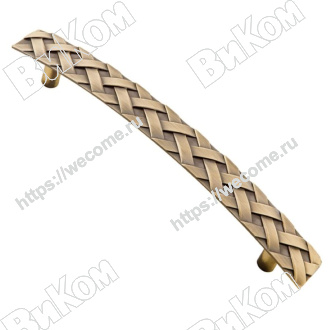 Оптом купить Ручка скоба RS-005-128 BA античная бронза  (45,225*) KERRON (Под заказ) в мебельная фурнитура оптом и в розницу ВиКом.