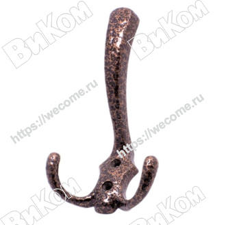 Оптом купить Крючок вешалка №9 АМ (30*) в мебельная фурнитура оптом и в розницу ВиКом.