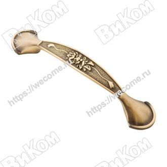 Оптом купить Ручка скоба RS-006-96 AB  античная бронза  KERRON (70*) в мебельная фурнитура оптом и в розницу ВиКом.