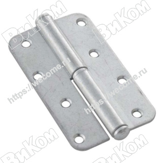 Оптом купить Петля накладная ПН1-85 правая цинк  (100*) в мебельная фурнитура оптом и в розницу ВиКом.