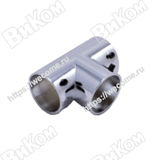 Оптом купить Т-образное соединение для трубы 25 мм (42*) в мебельная фурнитура оптом и в розницу ВиКом.