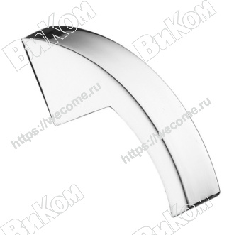 Оптом купить Ручка кнопка К-1110, хром  KERRON (150*) в мебельная фурнитура оптом и в розницу ВиКом.