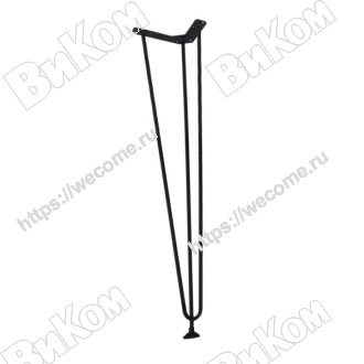 Оптом купить Опора лофт H-715, черная (4*) в мебельная фурнитура оптом и в розницу ВиКом.