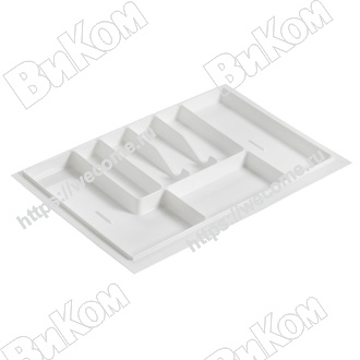 Оптом купить Лоток для столовых приборов, 80, белый (24*) в мебельная фурнитура оптом и в розницу ВиКом.