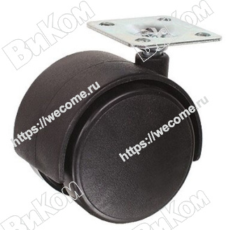 Оптом купить Опора колесная (мебельное колесо) 40 мм с пятой (200*) ВК в мебельная фурнитура оптом и в розницу ВиКом.