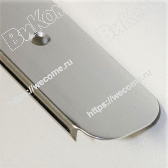 Оптом купить Планка торцевая, хром глянец,  28мм в мебельная фурнитура оптом и в розницу ВиКом.