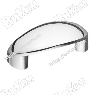 Оптом купить Ручка скоба S-2010-32  хром KERRON (100*) в мебельная фурнитура оптом и в розницу ВиКом.